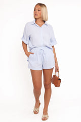 Tallulah Shorts - Pale Blue