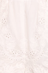 Tanis Embroidered Shorts - White