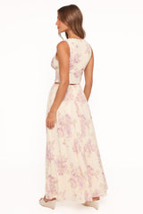 Tinsley Maxi Skirt - Lavender Floral