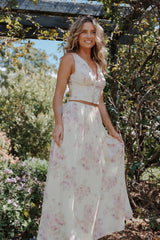 Tinsley Maxi Skirt - Lavender Floral