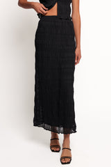 Valana Skirt - Black Midnight