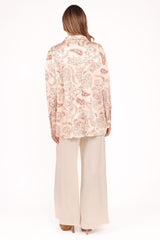 Valia Wide Leg Pant - Cream