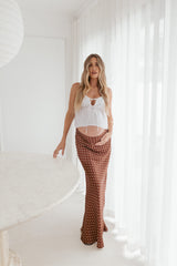 Velman Skirt - Brown Polka Dot
