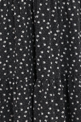 Vincent Tier Maxi Skirt - Black Floral