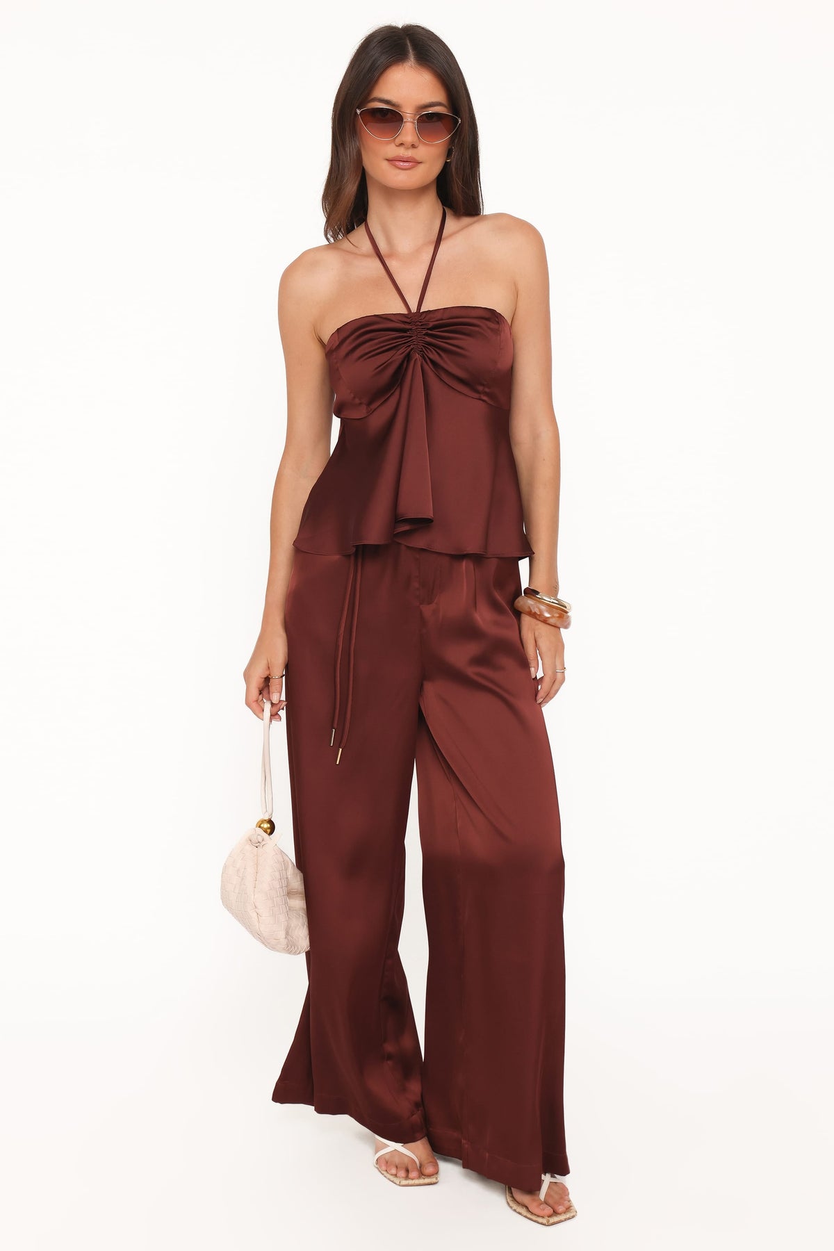 Vita Tailored Pant - Brown