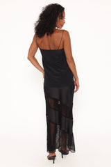 Winona Lace Maxi Skirt - Black