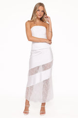 Winona Lace Maxi Skirt - White