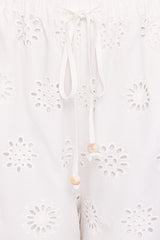 Wren Pant - White Broderie