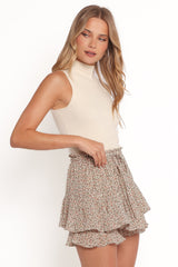 Xia Skort - Cream Multi