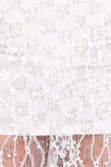 Yonder Sheer Panel Lace Maxi Skirt - White