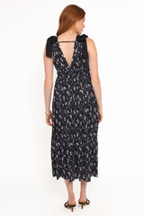 Adeline Maxi Dress - Black Floral