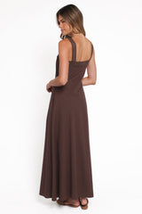 Alandra Maxi Dress - Brown