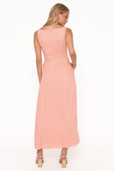 Amalie Maxi Dress - Pastel Peach