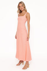 Amalie Maxi Dress - Pastel Peach