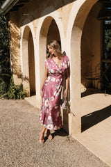 Amarlee Maxi Dress - Dark Rose Floral