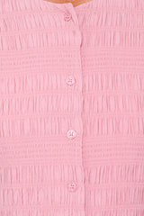 Amaya Long Sleeve Mini Dress - Pink