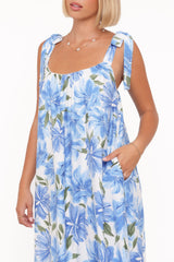 Amber Maxi Dress - Blue Floral