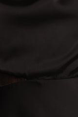 Anabelle Halter Neck Lace Maxi Dress - Black