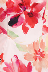Annette Mini Dress - Orange Floral