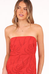 Annika Maxi Dress - Red