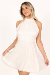 Anya Tulle Mini Dress - White
