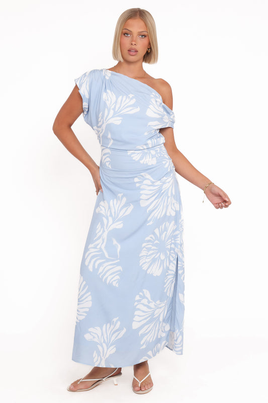 Apryl Midi Dress - Shell Print