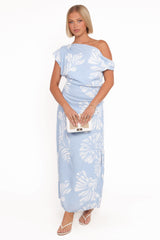 Apryl Midi Dress - Shell Print