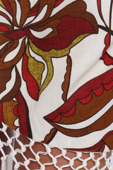 Aquarius Midi Dress - Brown Floral