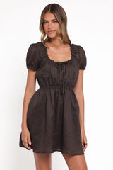 Arista Mini Dress - Espresso