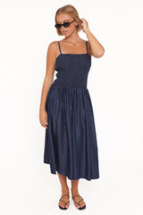 Arnika Midi Dress - Blue