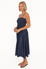 Arnika Midi Dress - Blue