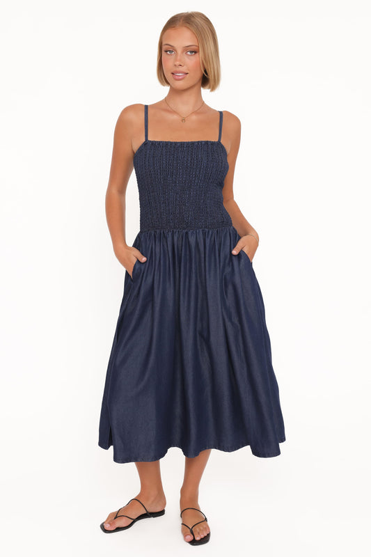Arnika Midi Dress - Blue