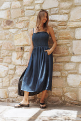 Arnika Midi Dress - Blue