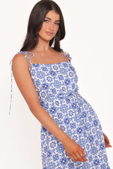 Aster Maxi Dress - Blue Tile
