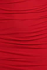 Austin Long Sleeve Mini Dress - Red