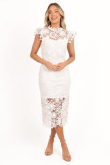 Becca Midi Dress - White