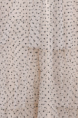 Belle Maxi Dress - Cream Polka Dot