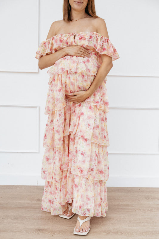 Belle Maxi Dress - Pink Floral