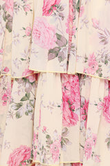Belle Maxi Dress - Yellow Floral