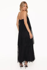 Bloom Strapless Maxi Dress - Black Lace