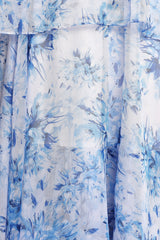 Bloom Strapless Maxi Dress - Blue