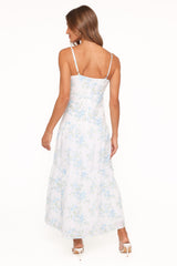 Botanique Midi Dress - Blue Floral