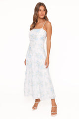 Botanique Midi Dress - Blue Floral