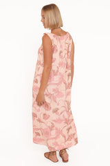 Bowman Maxi Dress - Pink Floral