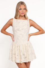Briar Lace Mini Dress - Cream