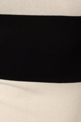 Bridget Midi Dress - Cream/Black Stripe