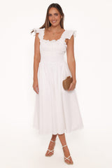 Bronte Midi Dress - White