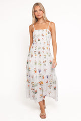 Brooks Maxi Dress - White Floral