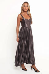 Camala Maxi Dress - Grey Silver