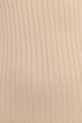 Cammie Long Sleeve Midi Dress - Beige